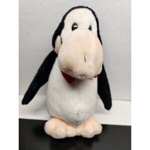 Vintage 1994 Radiant Opus Penguin Plush Toy With Red Bow Tie - Bloom County